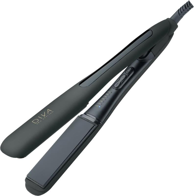 Выпрямитель для волос Diva Wide Digital с широкими пластинами керамический 110-230 °C (55122)