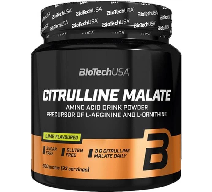 Цитрулин Biotech Citrulline Malate 300 г Лайм (BIO-9756) Цитрулин Biotech Citrulline Malate 300 г Лайм (BIO-9756)