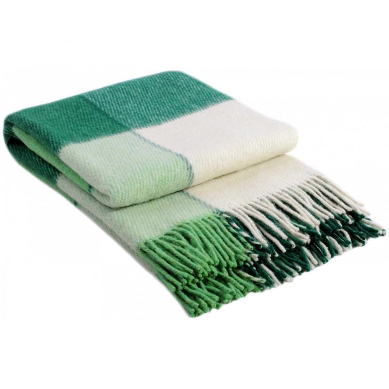 Плед вовняний Vladi Ельф 170х210 см Салатово-зелений - фото 1