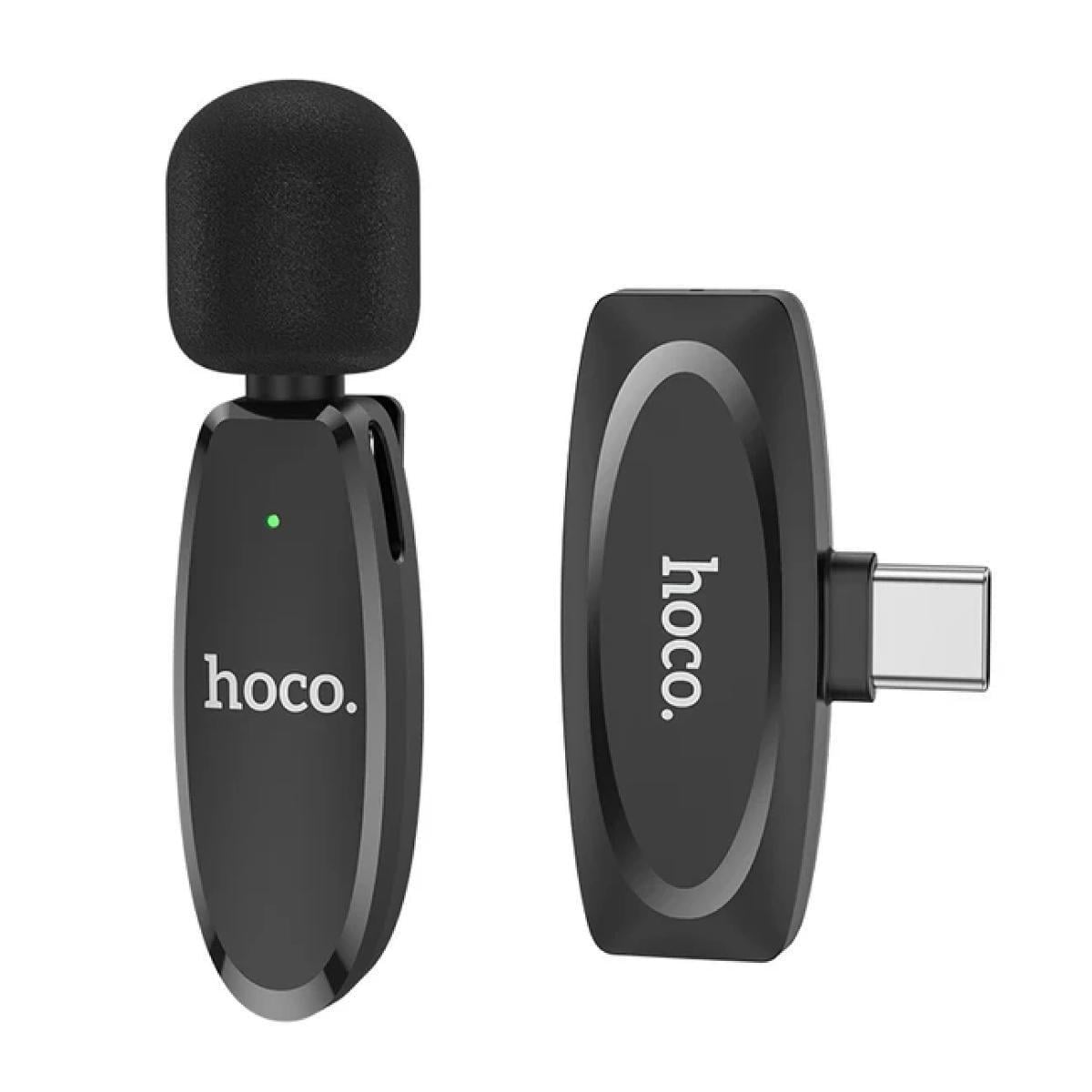 Микрофон беспроводной петличный Hoco L15 Type-C L15 Черный (34629803)