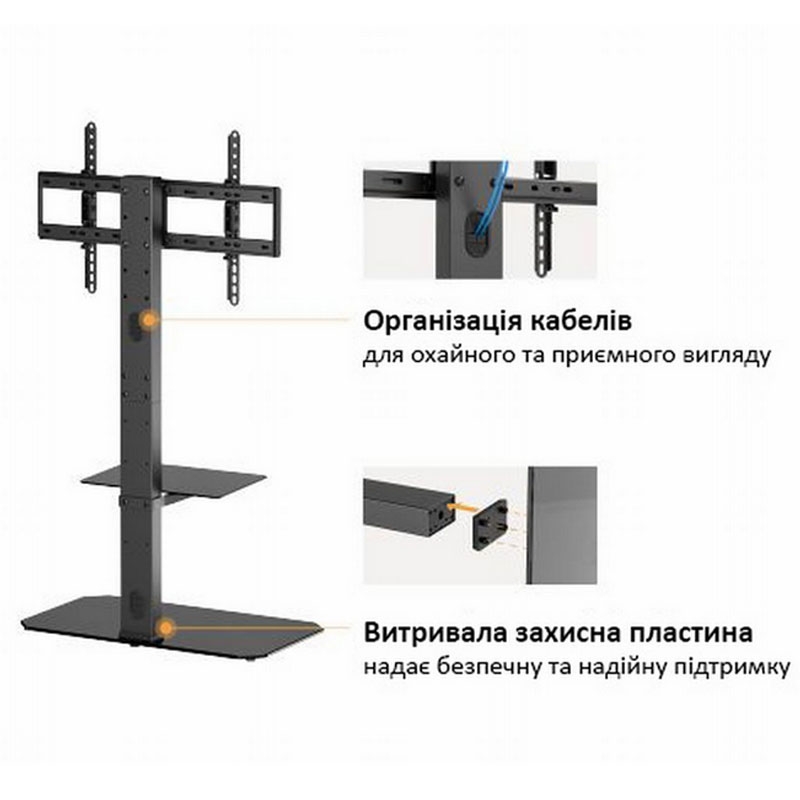 Стійка мобільна Lumi LDT03-27FL для телевізора/інтерактивної панелі 43"-86" (tf5204) - фото 7