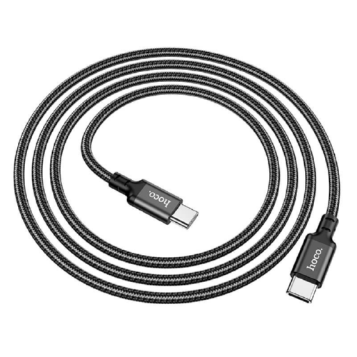 Кабель Hoco Type-C to Type-C Double fast charging X14 60 W 3 A 1 м Black (546424)