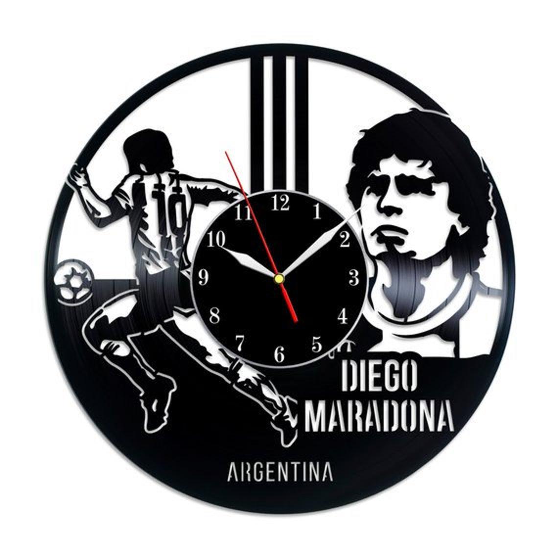 Часы настенные Диего Марадона 2152 из виниловой пластинки