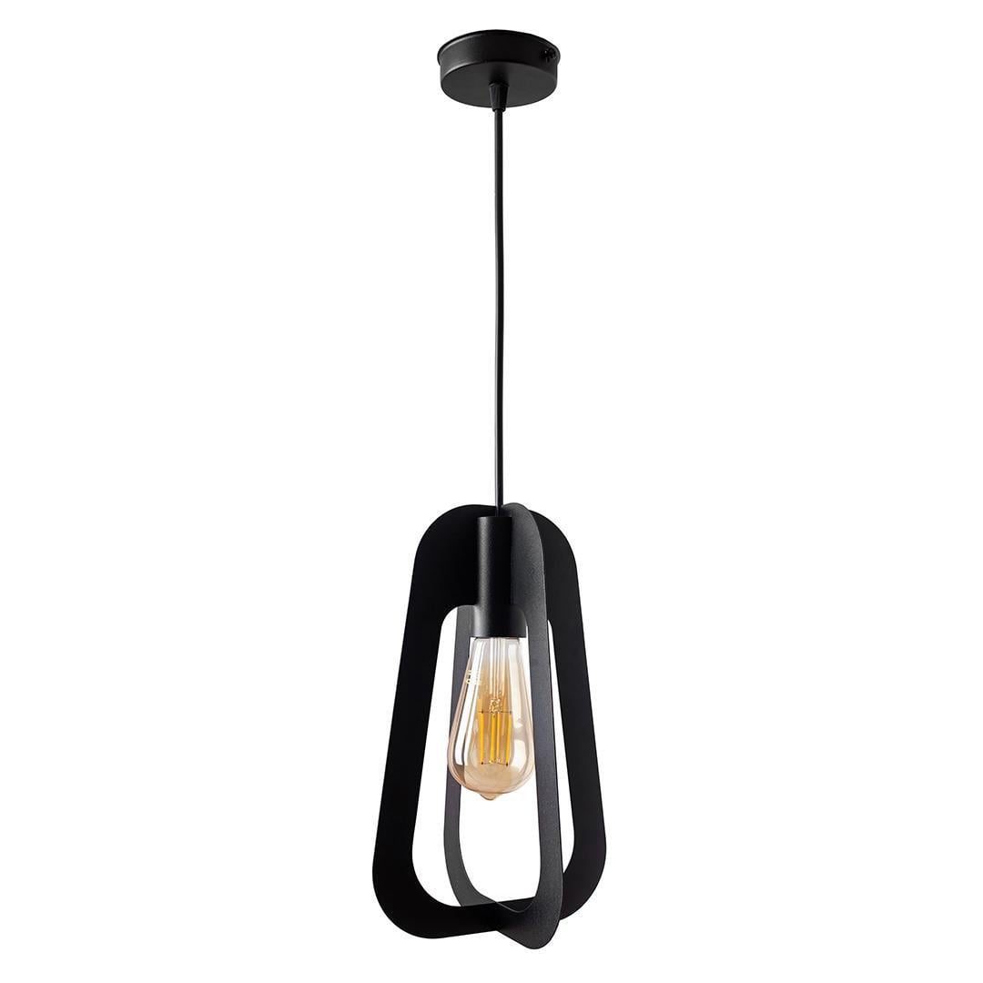 Светильник подвесной MSK ELECTRIC Catania NL 3019 BK в стиле лофт под лампу Е27 Черный (87261)