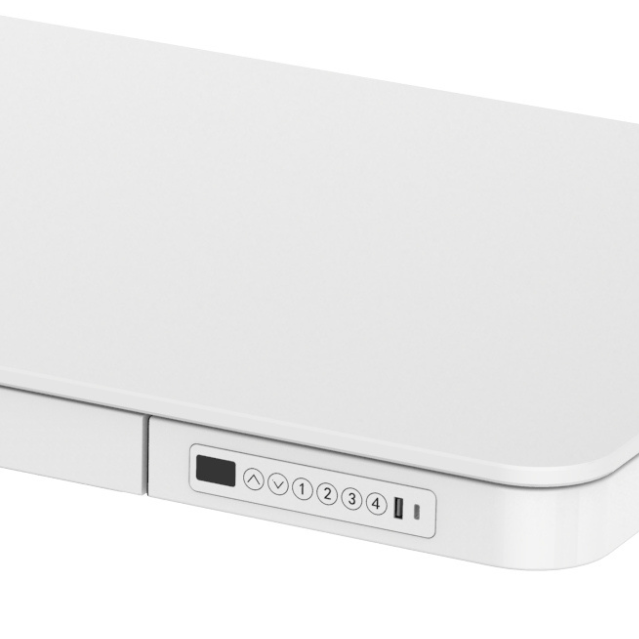 Стіл з регулюванням висоти TEHNOTABLE ALL IN ONE з ДСП стільницею та шухлядою Білий (001-09-02) - фото 5