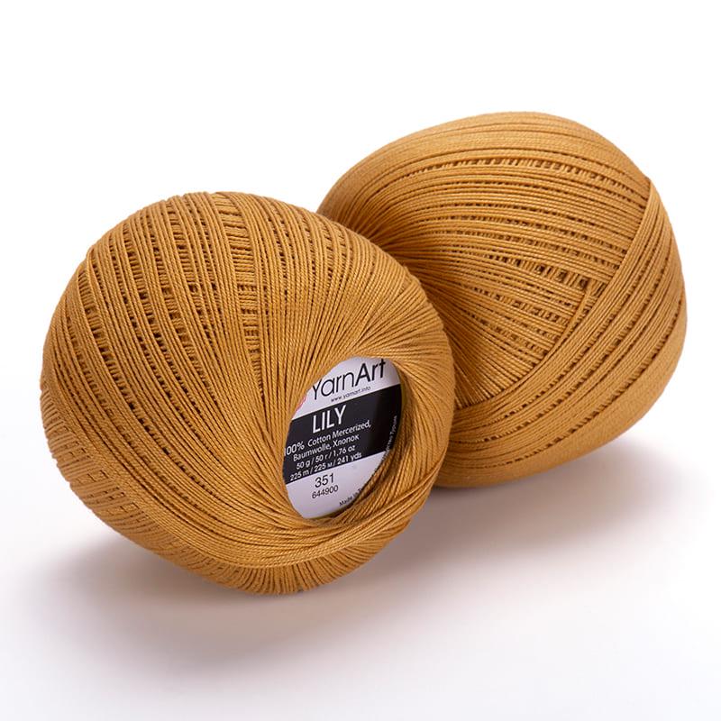 Пряжа YarnArt Lily 0351 Золотой