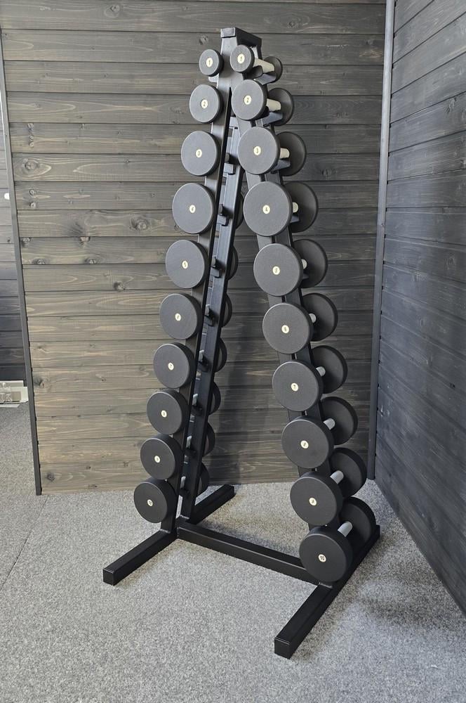 Ряд гантельный RN-Sport 1-10 кг со стойкой Black (2522948933_rn-spo_2) - фото 2 Ряд гантельный RN-Sport 1-10 кг со стойкой Black (2522948933_rn-spo_2) - фото 2