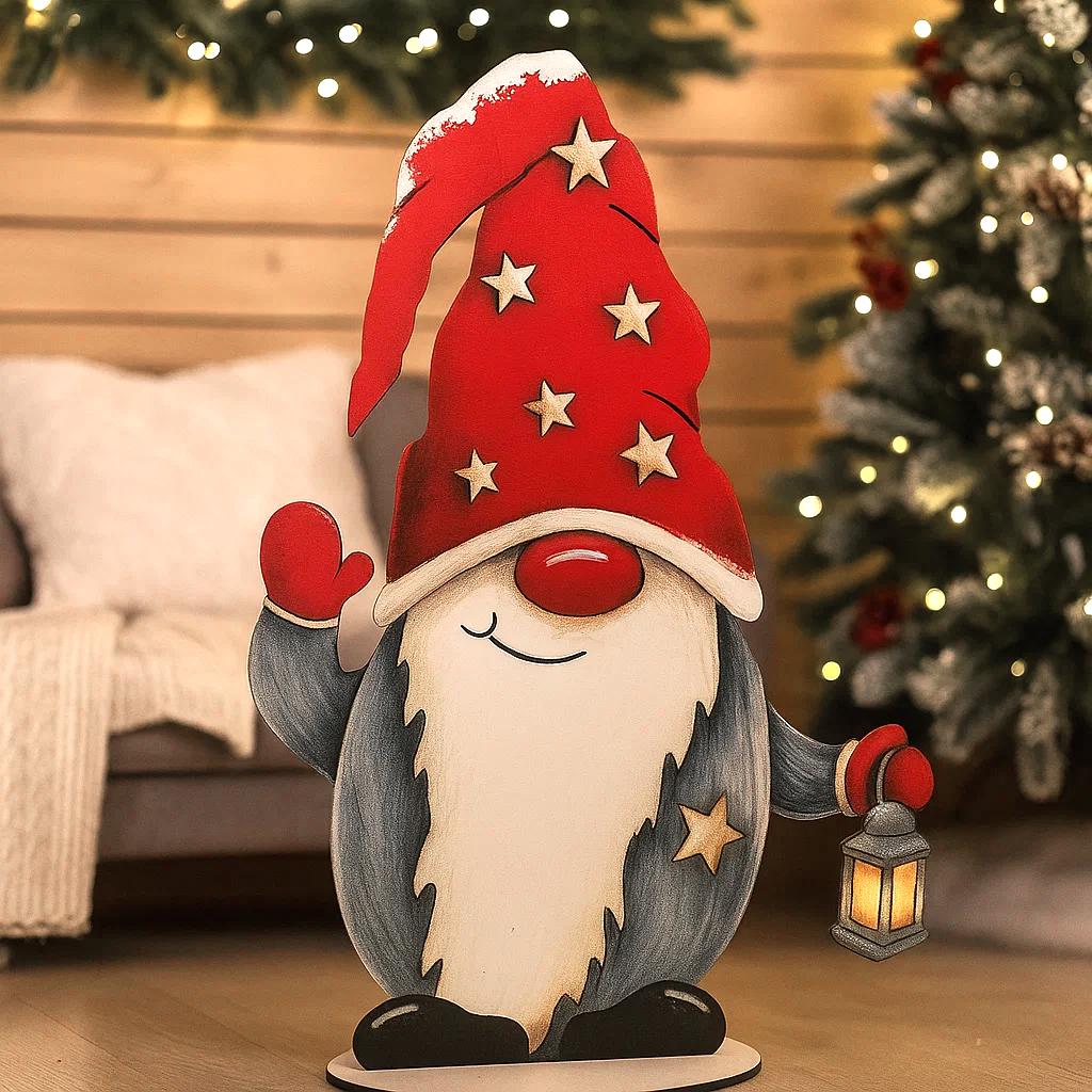 Статуэтка для фотозоны гном новогодний 75 см (5279-4)