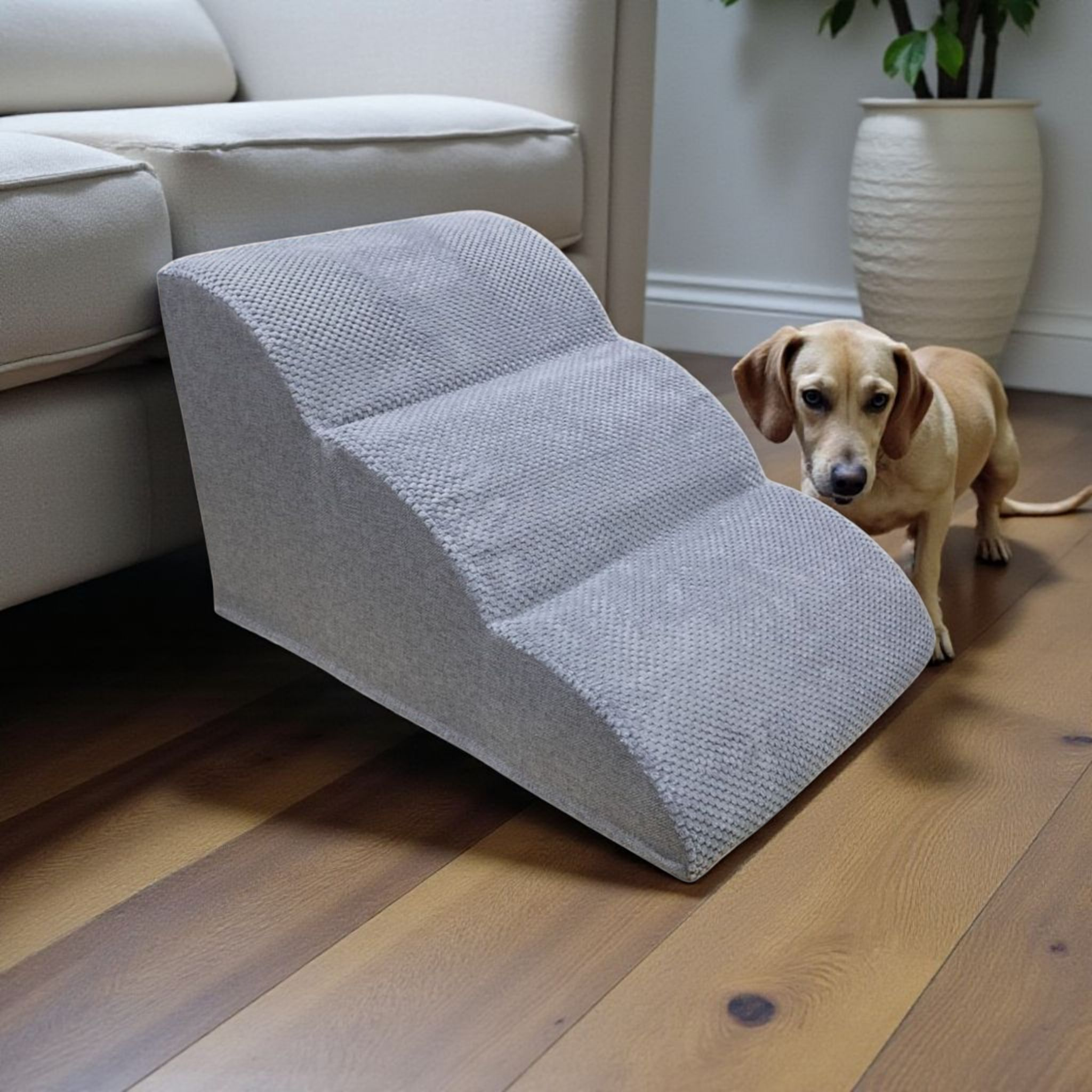 Сходинки для собак та котів м'які 40х36х60 см Сірий (30644249)