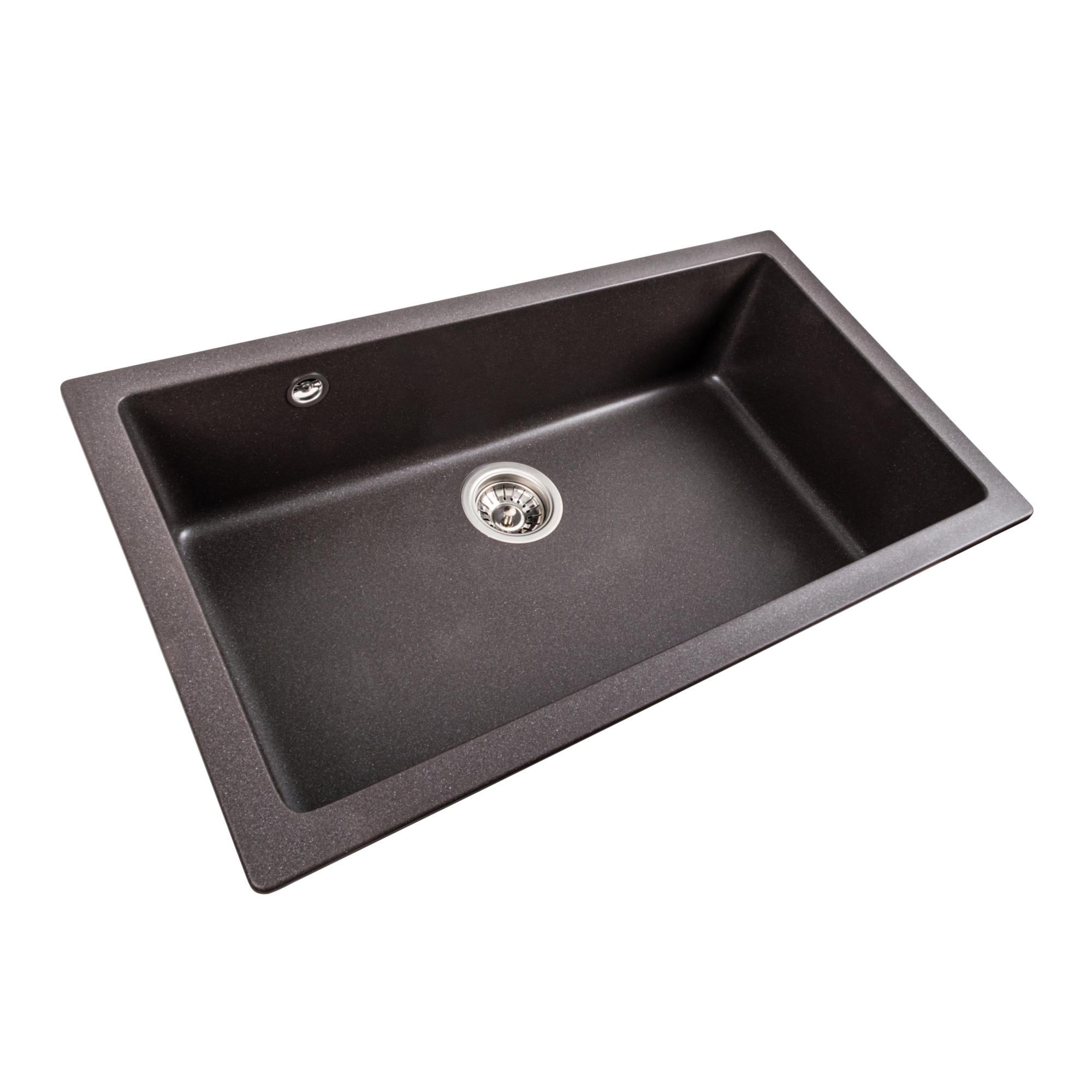 Мийка кухонна Platinum PLS-A39659 гранітна прямокутна 780x450 мм Коричневий (25961123) - фото 2 Мийка кухонна Platinum PLS-A39659 гранітна прямокутна 780x450 мм Коричневий (25961123) - фото 2