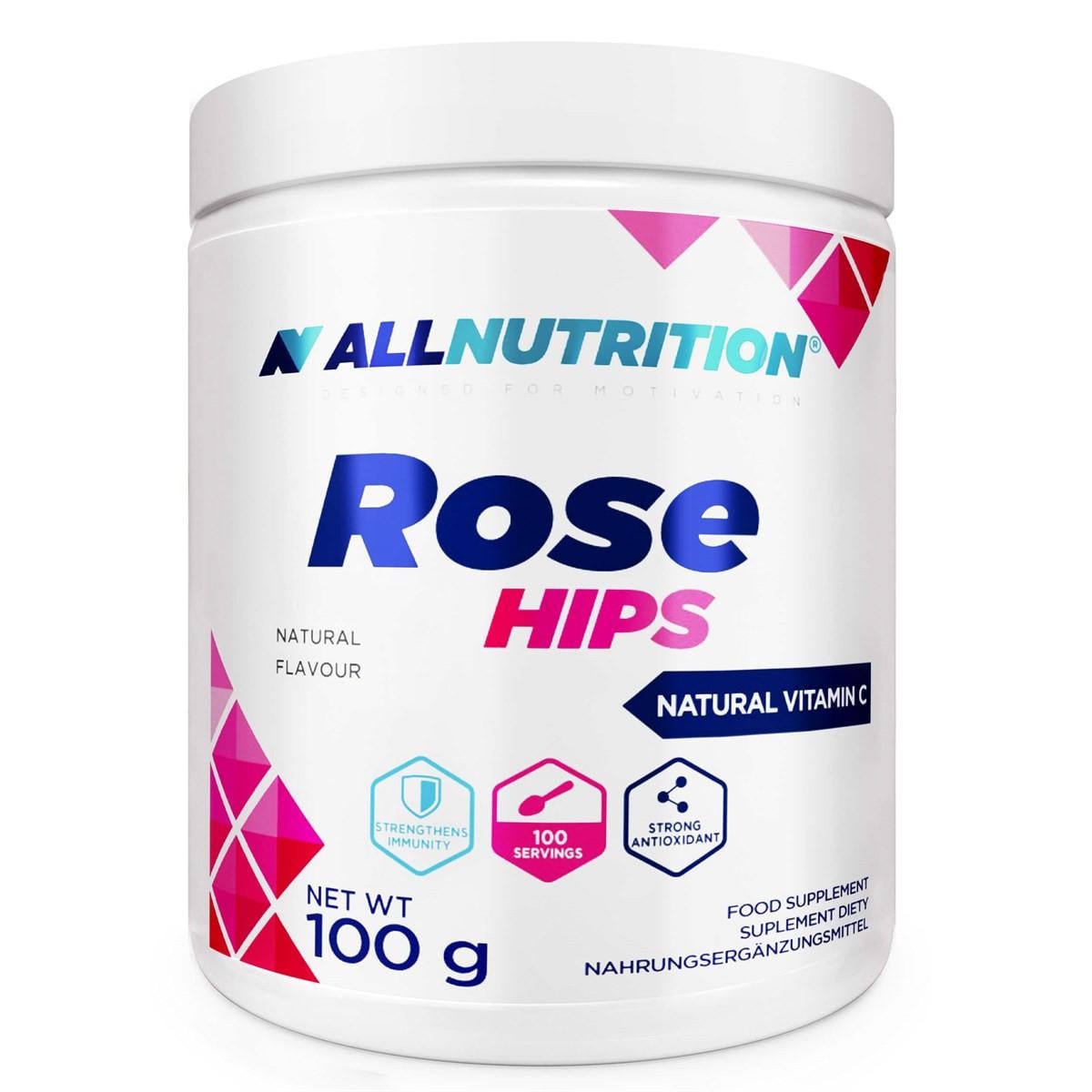 Натуральная добавка для спорта All Nutrition Rose Hips 100 г 100 порций Unflavored Натуральная добавка для спорта All Nutrition Rose Hips 100 г 100 порций Unflavored