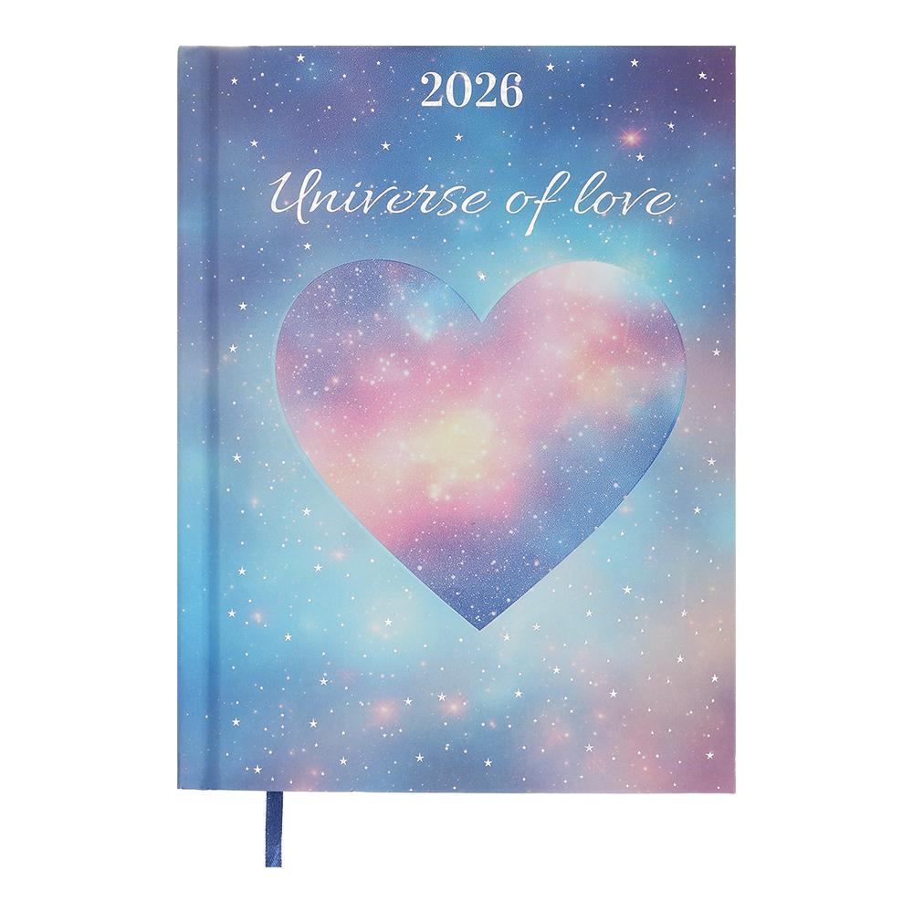 Дневник датированный 2026 Buromax Romantic A5 336 стр. Бирюзовый (BM.2170-06)