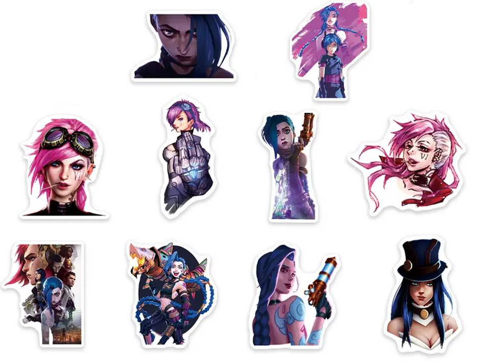 Набор наклеек League of Legends для гаджета/телефона 10 шт. (10001)