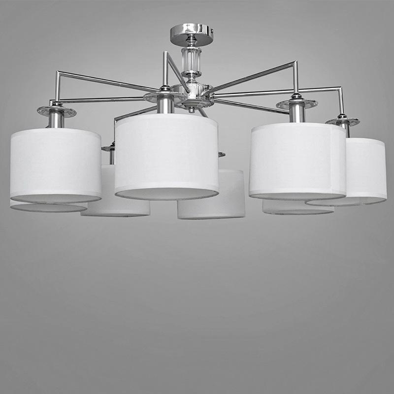 Люстра потолочная с абажуром Light House Хром (DS-18365/8HR)