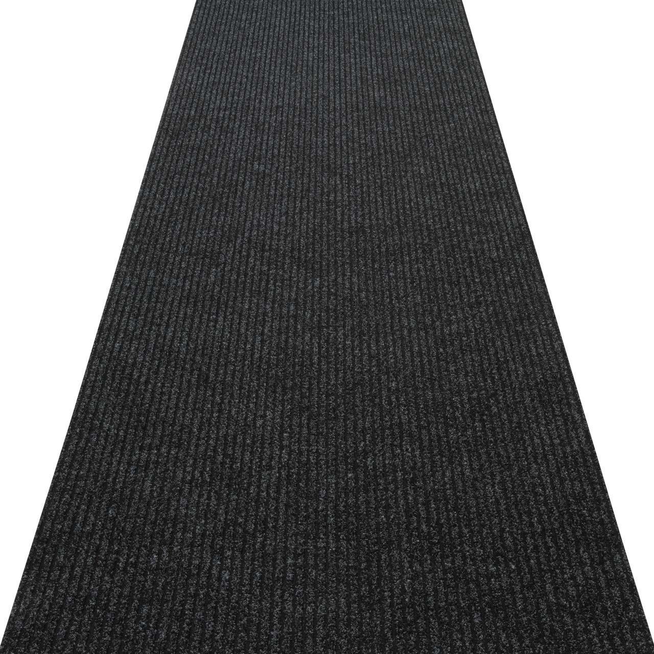 Ковер грязезащитный с ворсом на резиновой основе DAKARIA Vebe Sheffield Run 50 0,8x1,2 м Черный (00-00016897) - фото 8