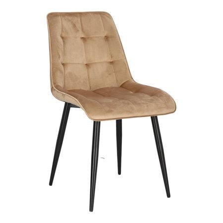 Стул кухонный Intarsio Charlie велюр Черный/Бежевый