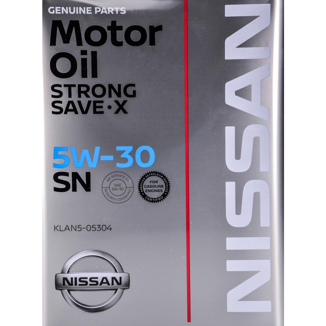Моторне мастило Nissan Strong Save-X SL/SN/SM GF-4/GF-5 5W-30 4 л (KLAN505304)