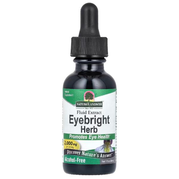 Комплекс для профилактики зрения Nature's Answer Eyebright Herb/Fluid Extract/Alcohol-Free 2000 мг 30 мл 15 порций (000022204) Комплекс для профилактики зрения Nature's Answer Eyebright Herb/Fluid Extract/Alcohol-Free 2000 мг 30 мл 15 порций (000022204)