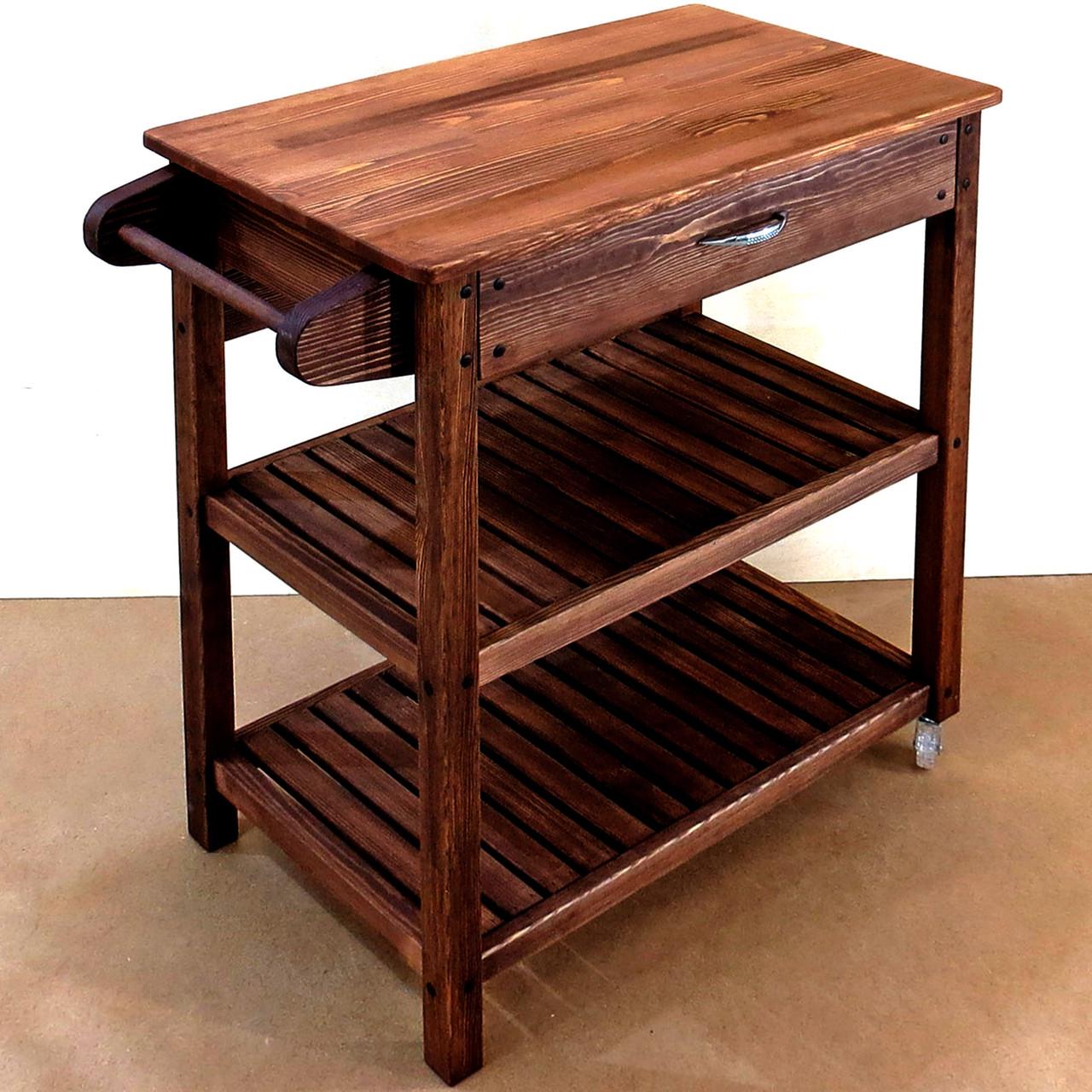 Стол-тележка из дерева Валдоста Савоярди (СТЛ-000515) Стол-тележка из дерева Валдоста Савоярди (СТЛ-000515)