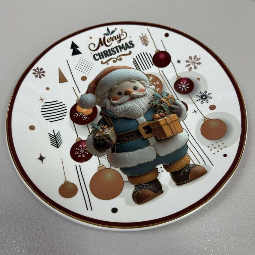 Тарелка новогодняя обеденная XP-132B-1/1324/3678 керамическая 25 см в подарочной упаковке (2818101287) Тарелка новогодняя обеденная XP-132B-1/1324/3678 керамическая 25 см в подарочной упаковке (2818101287)