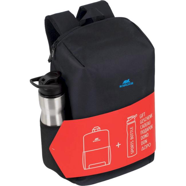 Рюкзак для ноутбука RivaCase Regent 8068 15,6" зі спортивною пляшкою 750 мл Black (8068 (Black) Bundle)
