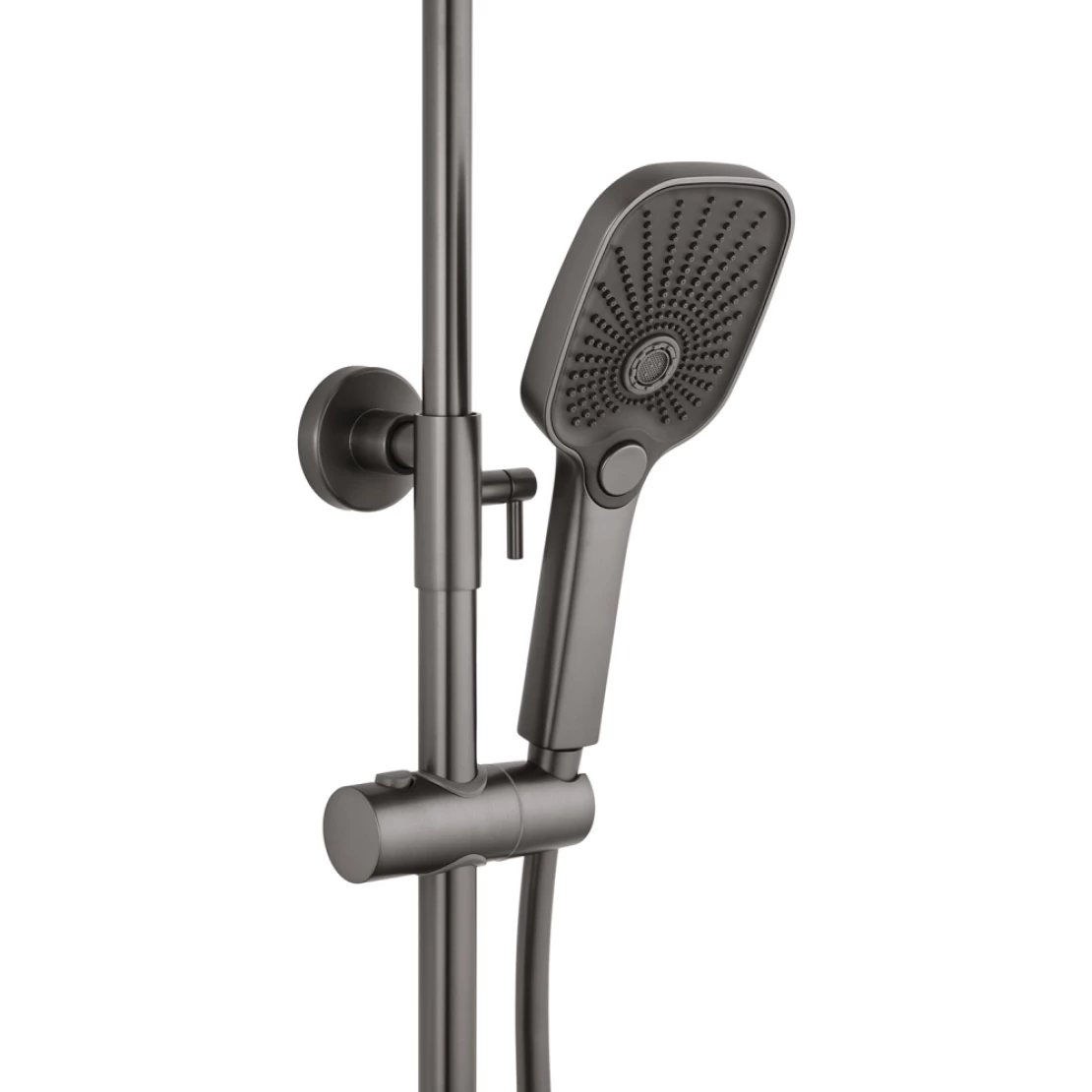 Душевая система пристенная с изливом Kroner KRP Makon GRP063 Графитовый (CV033859) - фото 8 Душевая система пристенная с изливом Kroner KRP Makon GRP063 Графитовый (CV033859) - фото 8