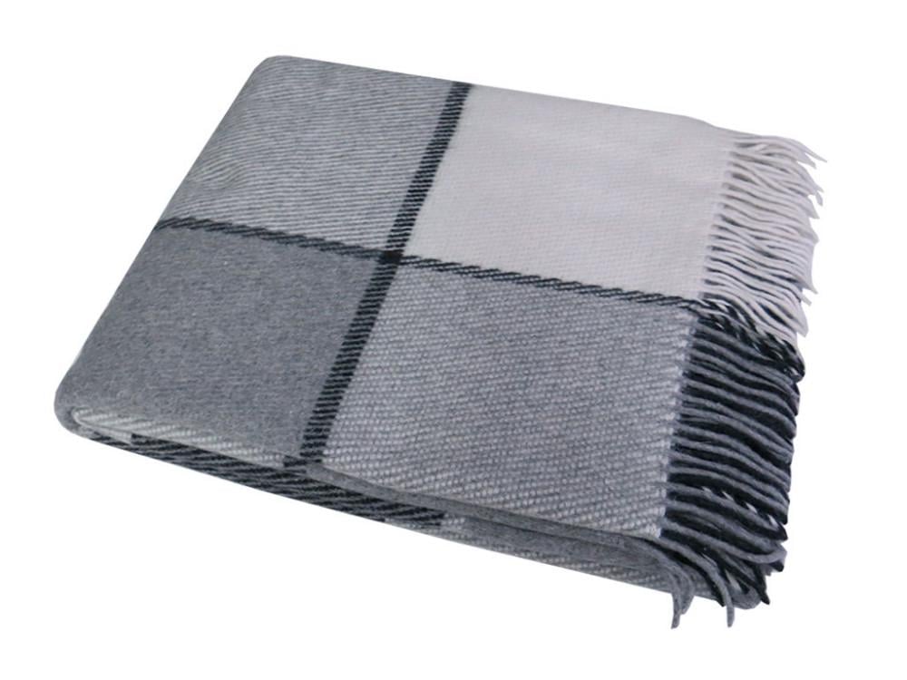 Плед шерстяной Vladi Эльф №1 Liam 170х210 см Серый (13500330)