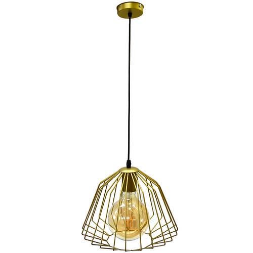 Підвісний світильник MSK Electric Lattice NL-2724 в стилі лофт E27 40 Вт IP 20 Золотий (1269247406)