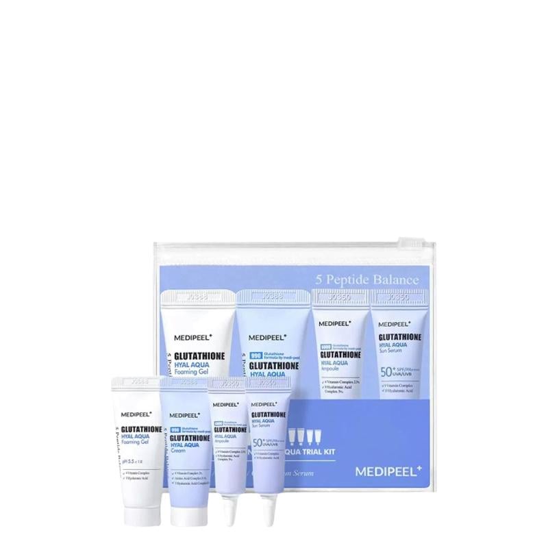 Набір мініатюр зволожувальних засобів з глутатіоном MEDI-PEEL Glutathione Hyal Aqua Trial Kit