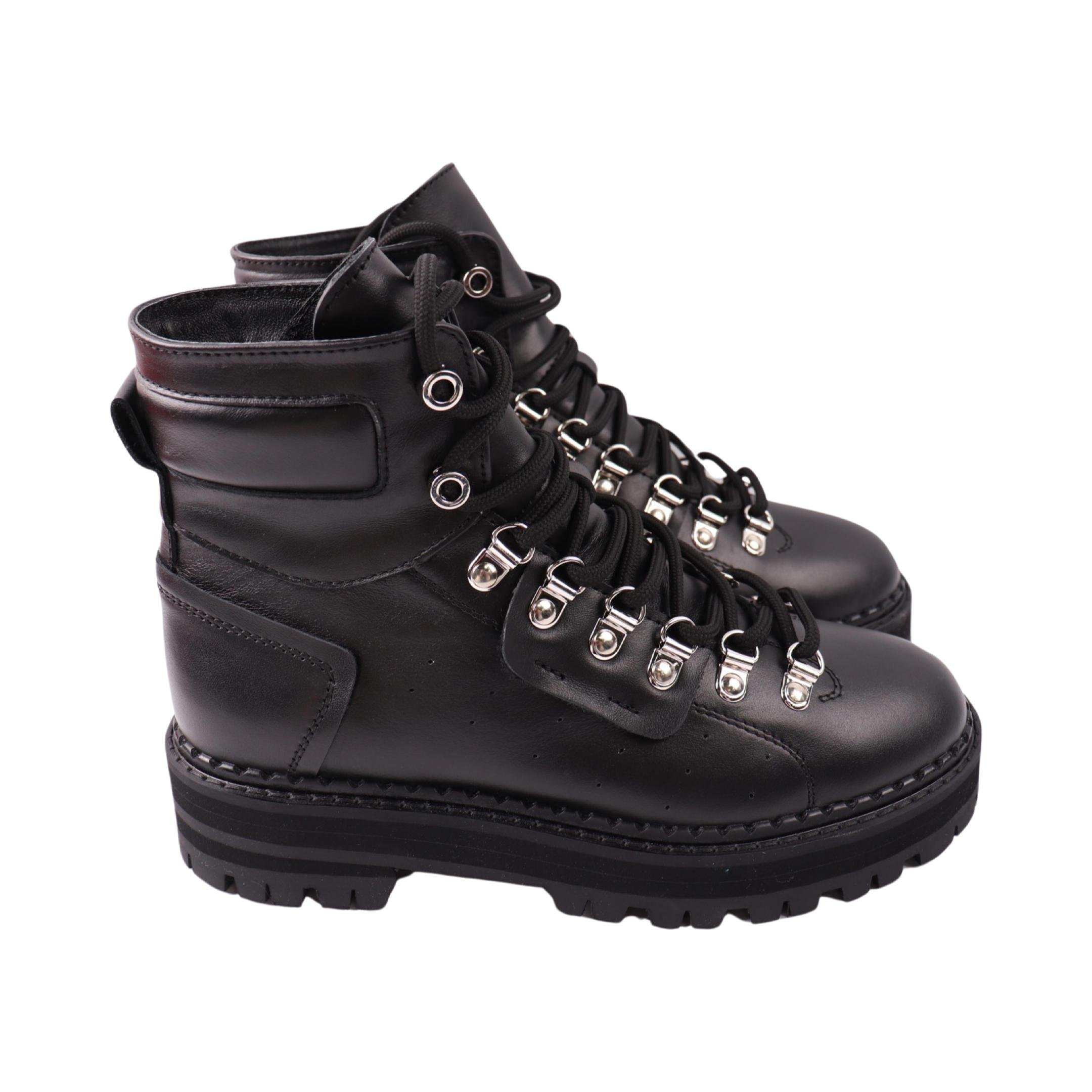 Черевики жіночі Olli 91-24ZHC натуральна шкіра р. 38 Чорний (29184976)