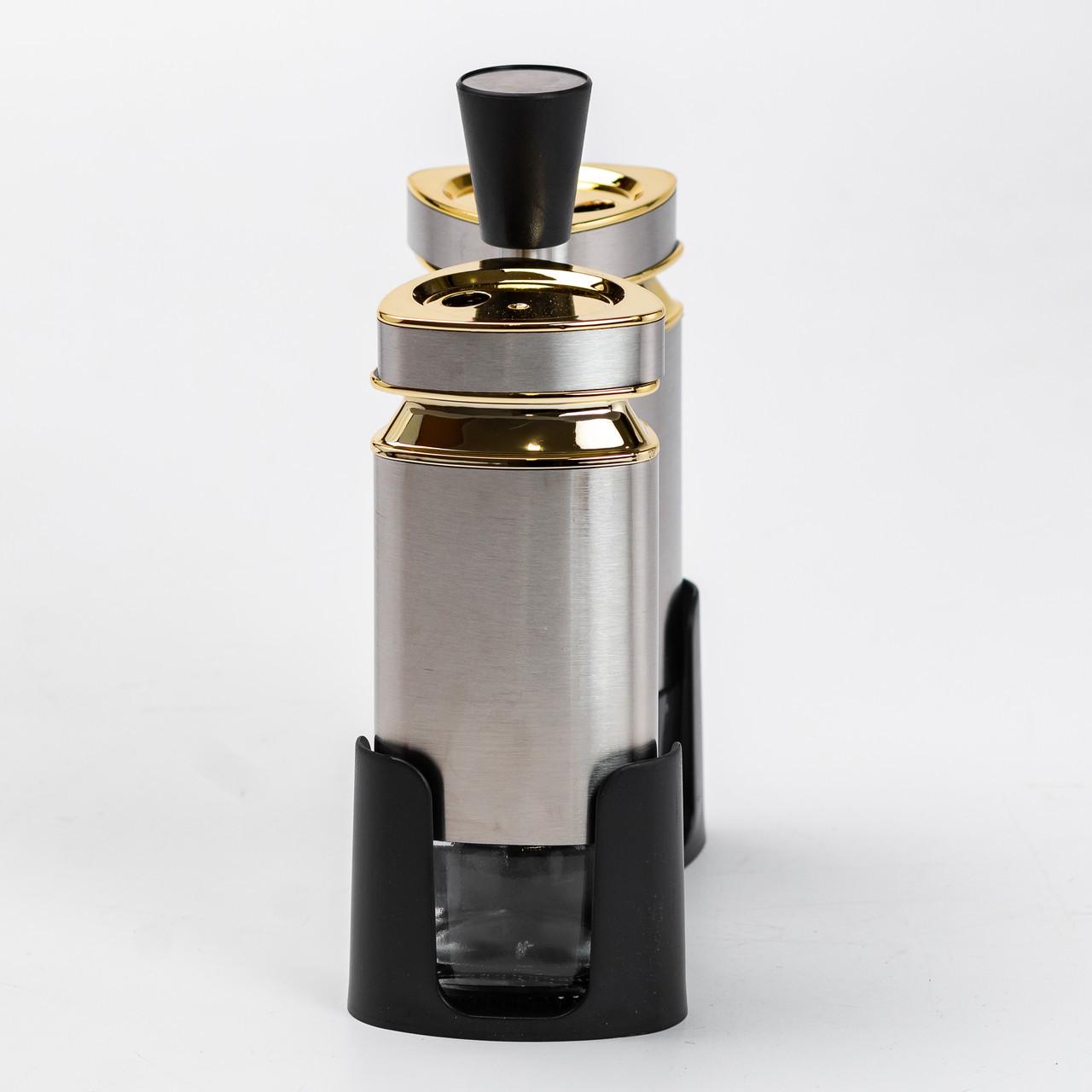 Набір ємностей для спецій на підставці 2шт. по 120 мл - фото 4