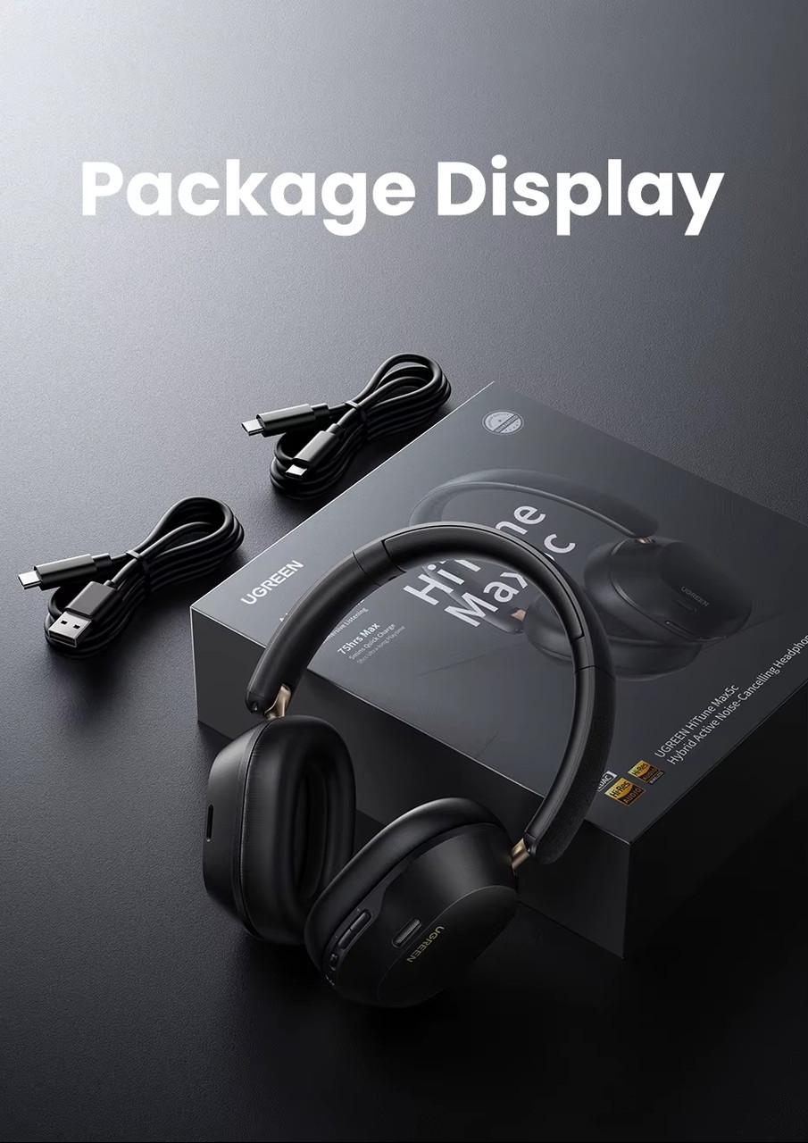 Навушники UGREEN HiTune Max5c Hi-Res Audio ANC Bluetooth - фото 2 Навушники UGREEN HiTune Max5c Hi-Res Audio ANC Bluetooth - фото 2