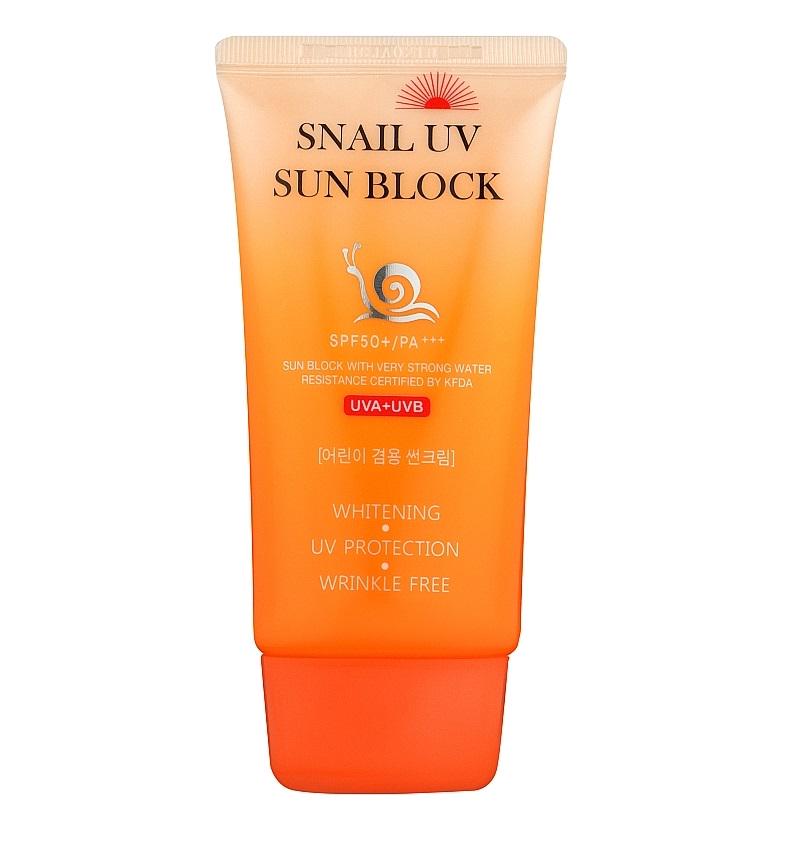 Крем для лица солнцезащитный Jigott Snail Uv Sun Block Cream SPF50+ 70 мл (8809541280979)