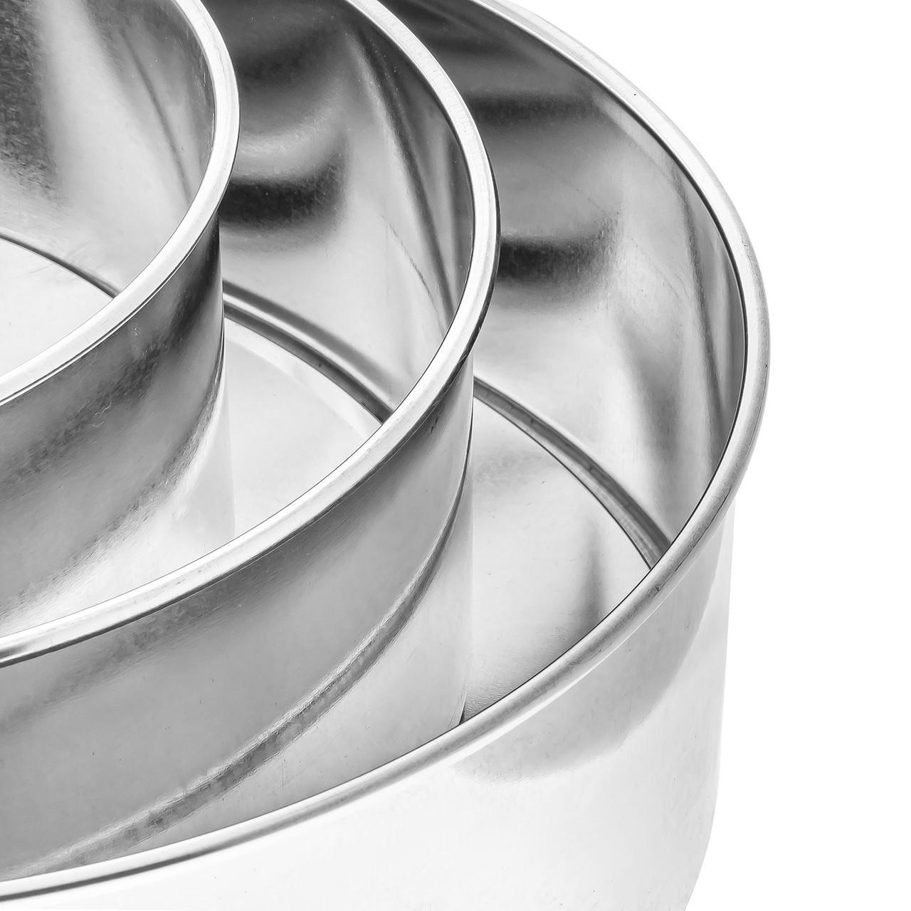 Набор круглых форм 18,5/23/26 см со съемным дном для сборки тортов и выпечки (1848000340) - фото 3 Набор круглых форм 18,5/23/26 см со съемным дном для сборки тортов и выпечки (1848000340) - фото 3