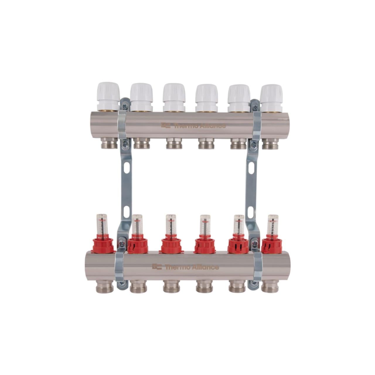 Коллектор с расходомерами Thermo Alliance Standart 1" 6 выходов (SD235W6)