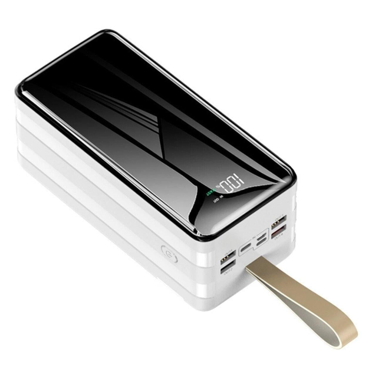 Повербанк 60000 mAh с экраном и фонариком White (11232)