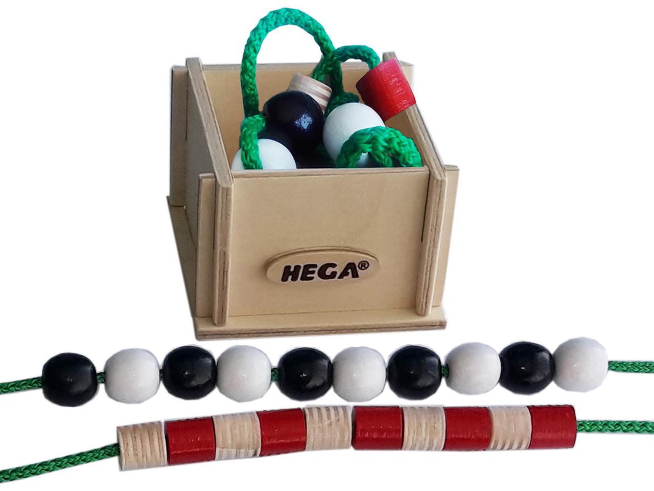 Шнуровка HEGA Бусы/Набор для счета в деревянной коробке (57) - фото 5 Шнуровка HEGA Бусы/Набор для счета в деревянной коробке (57) - фото 5