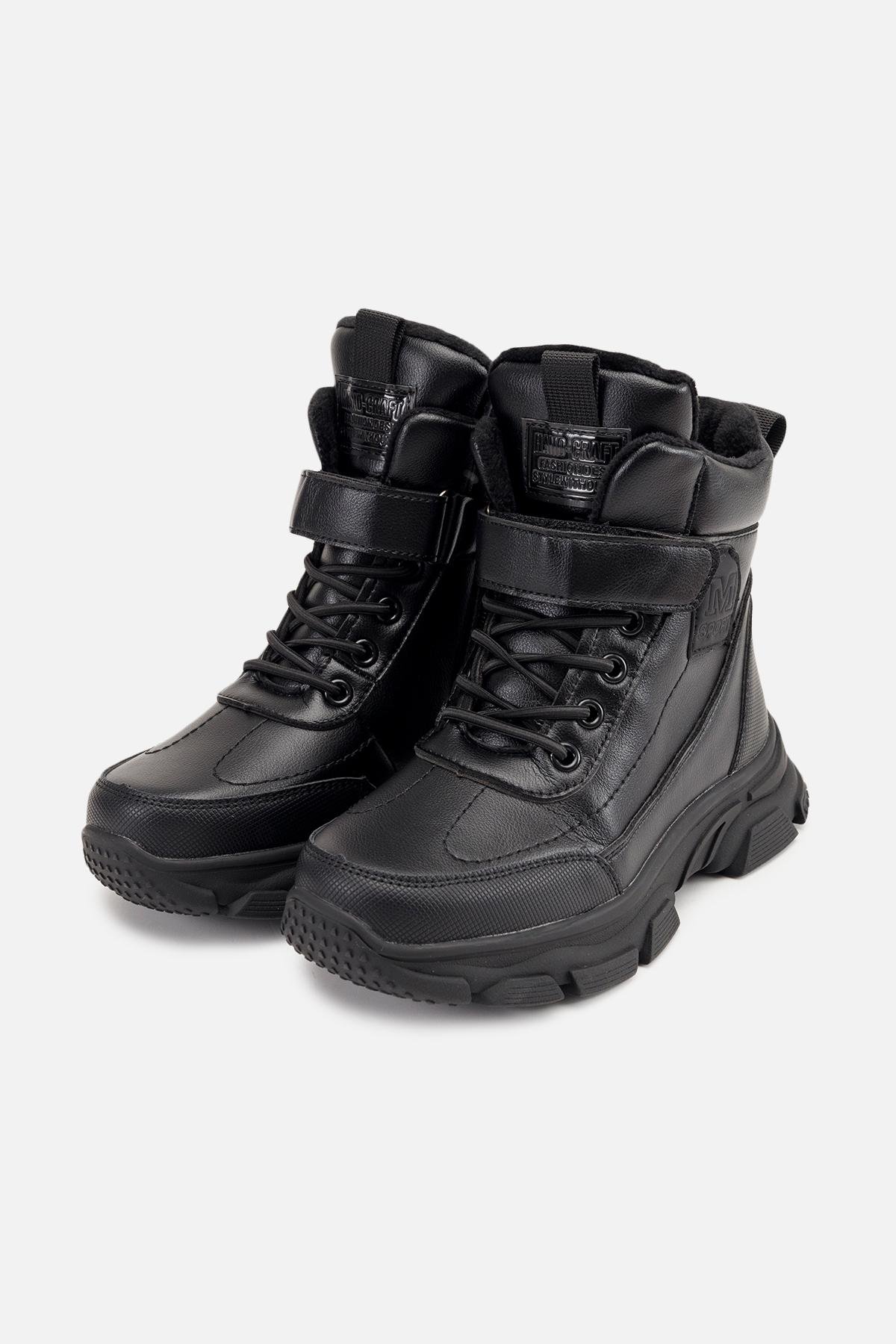 Ботинки детские зимние ЦБ-00260723 для мальчика р. 34 Черный (29085940) - фото 3