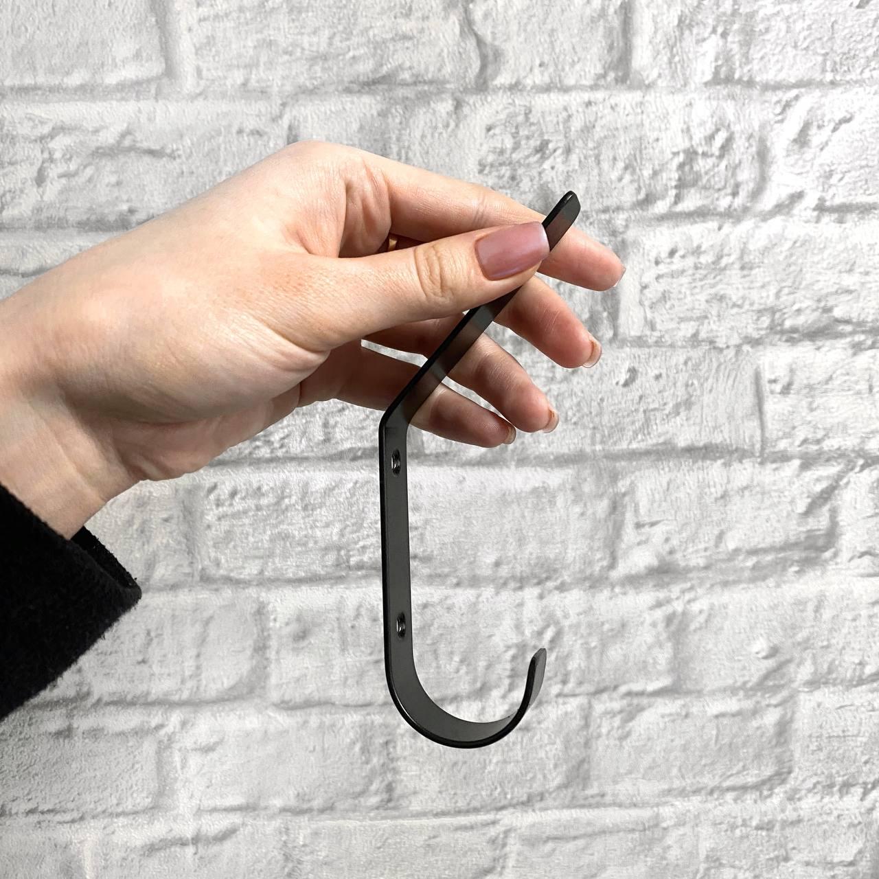 Гачок настінний для одягу Krei металевий Чорний Н 145 мм (КК3002) - фото 6 Гачок настінний для одягу Krei металевий Чорний Н 145 мм (КК3002) - фото 6