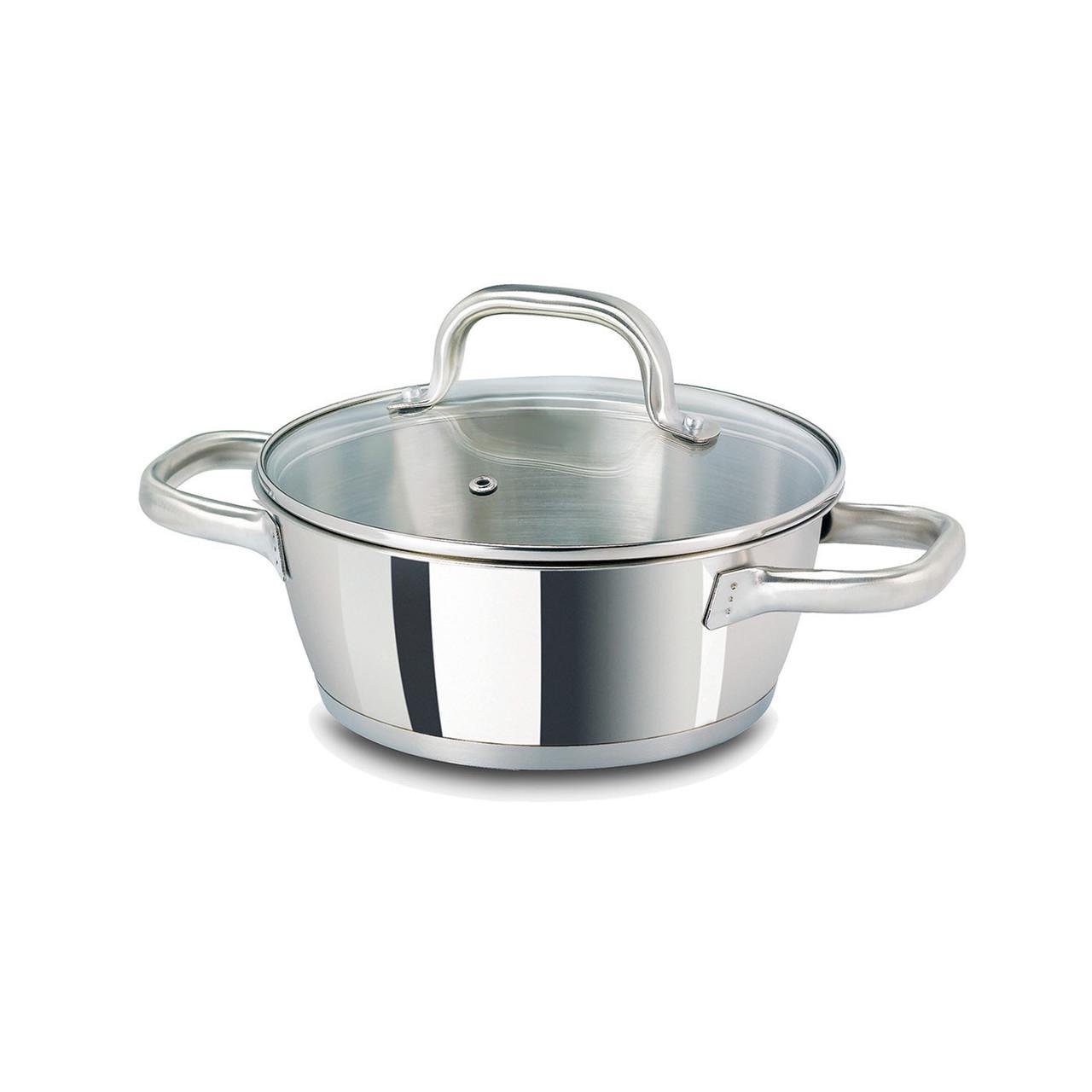 Кастрюля нержавеющая Vitrinor Bon Chef с крышкой 20 см 2,1 л (1310112)