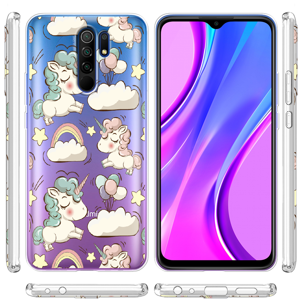 Чехол BoxFace Xiaomi Redmi 9 Unicorns Прозрачный силикон (40233-cc2-40233) - фото 3