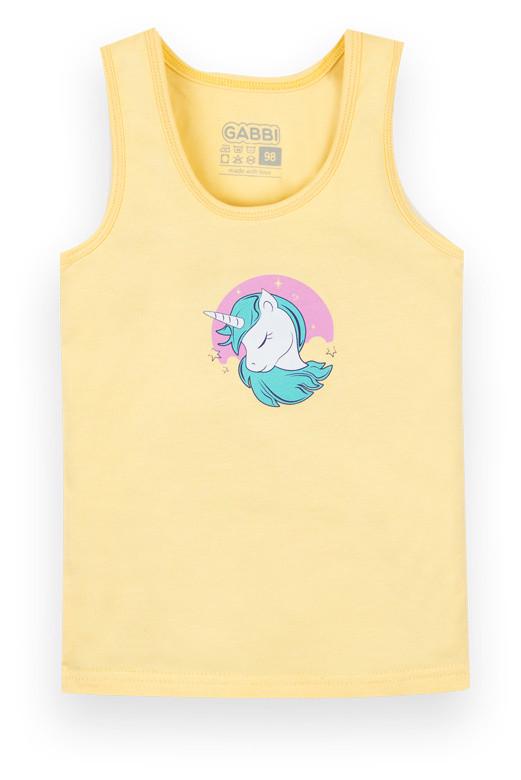 Майка детская хлопковая для девочки Gabbi MKD-21-5 122 см Желтый (13106)