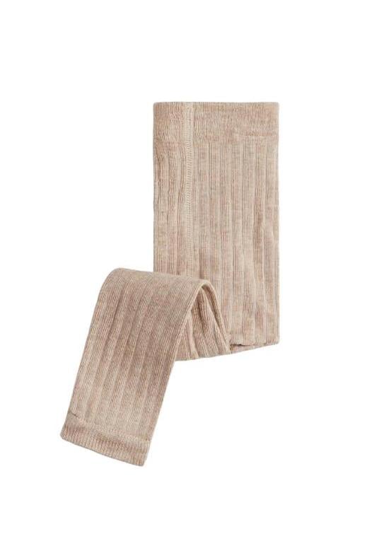 Легінси H&M 1163147П Смужки в’язка 86-92 см Бежевий