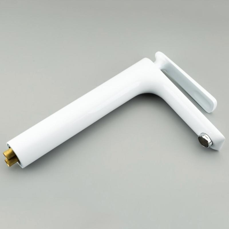 Смеситель высокий для умывальника Frap F1052-56 Белый/Хром (1037345) - фото 6 Смеситель высокий для умывальника Frap F1052-56 Белый/Хром (1037345) - фото 6