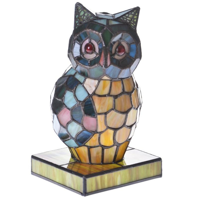 Светильник ночной Тиффани сова Brille BR-608T/1