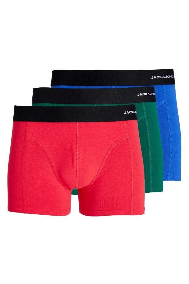 Набір трусів боксерів чоловічих Jack&Jones ADDITIONAL 3 шт. М Червоний/Зелений/Синій (104746035) - фото 1 Набір трусів боксерів чоловічих Jack&Jones ADDITIONAL 3 шт. М Червоний/Зелений/Синій (104746035) - фото 1