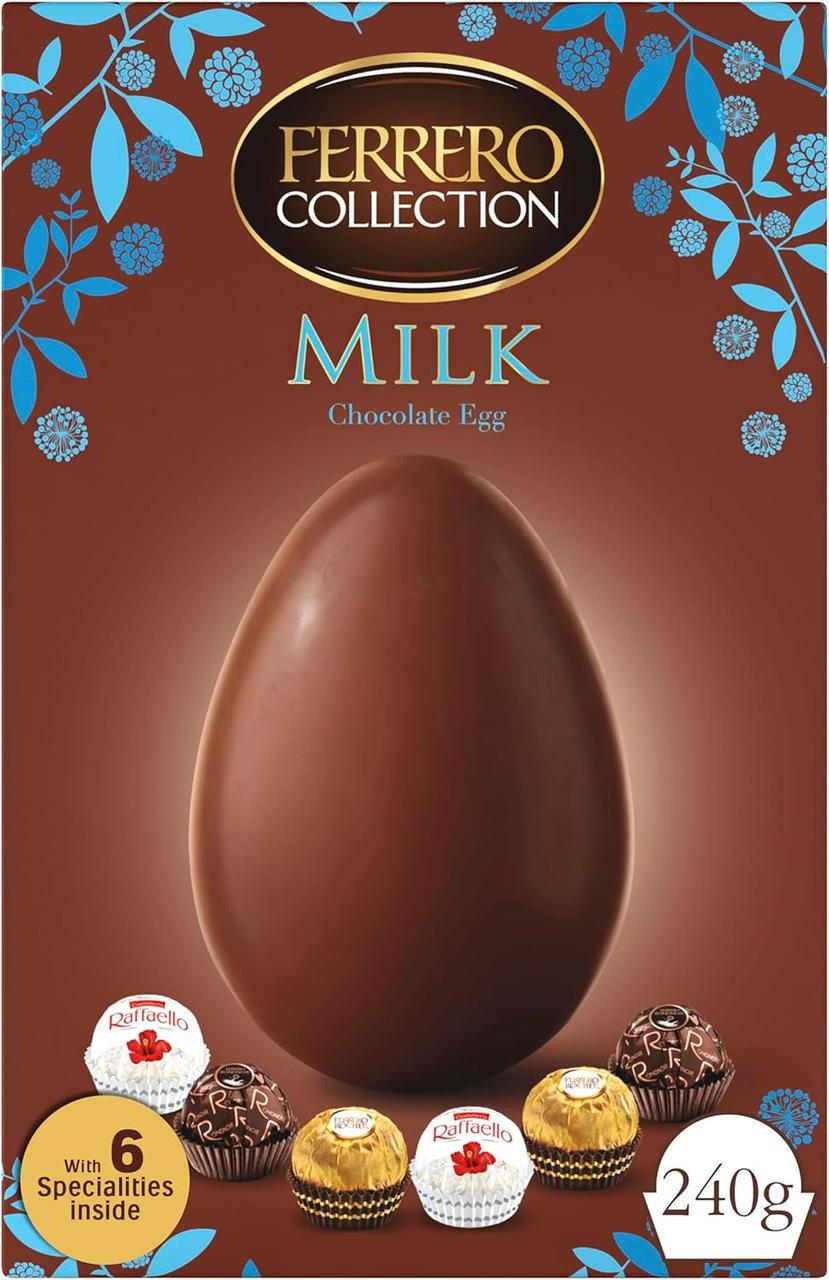 Пасхальний набір шоколадне яйце і 6 цукерок Ferrero Collection Milk Chocolate Egg 240 г (2539245756)