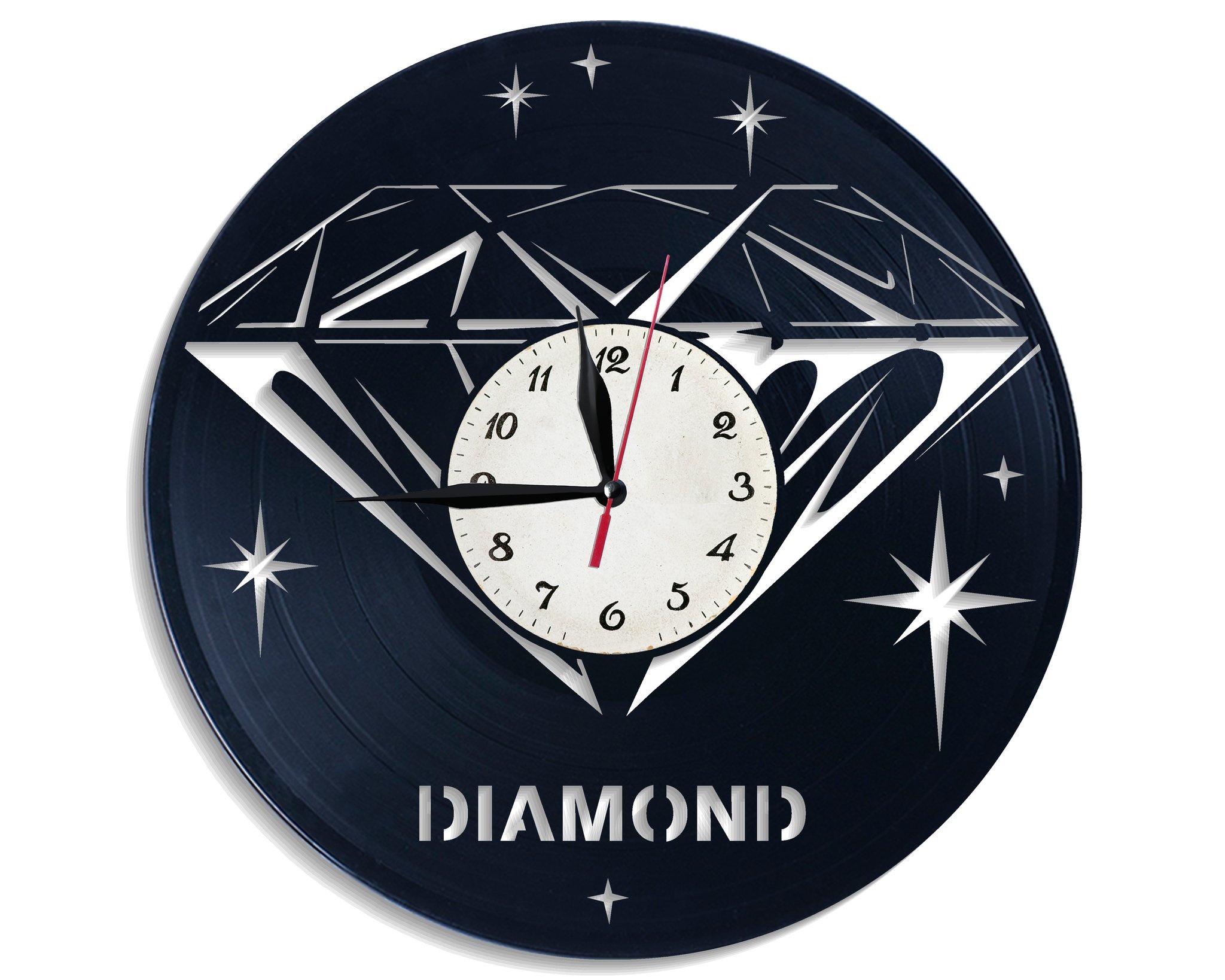 Часы настенные Бриллиант 2588 из виниловой пластинки