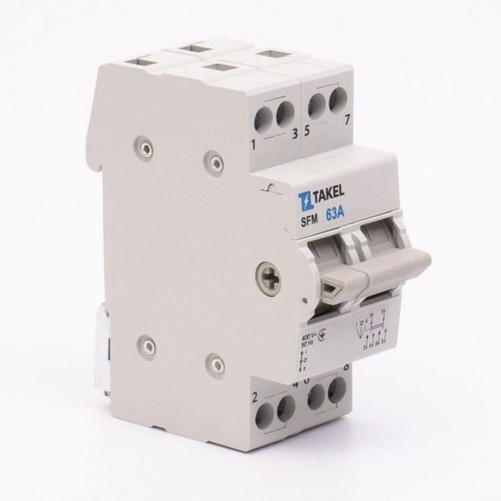 Переключатель нагрузки трехпозиционный TAKEL SFM 2P 63A (507815)