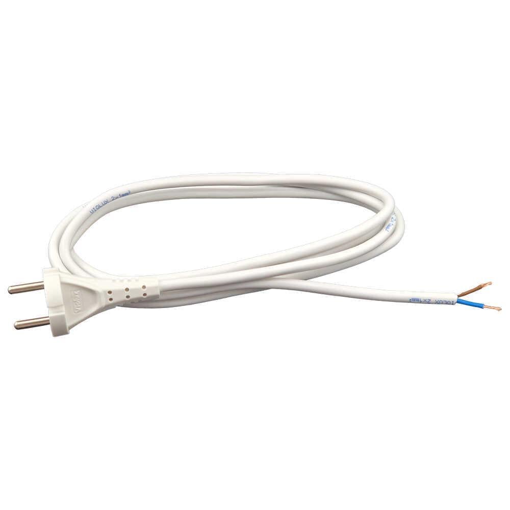 Провід мережевий Violux з вилкою без заземлення 1,5 м (920630)